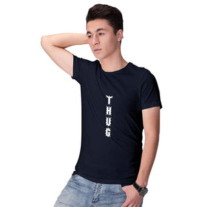 THUG Men T-Shirt-Navy Blue