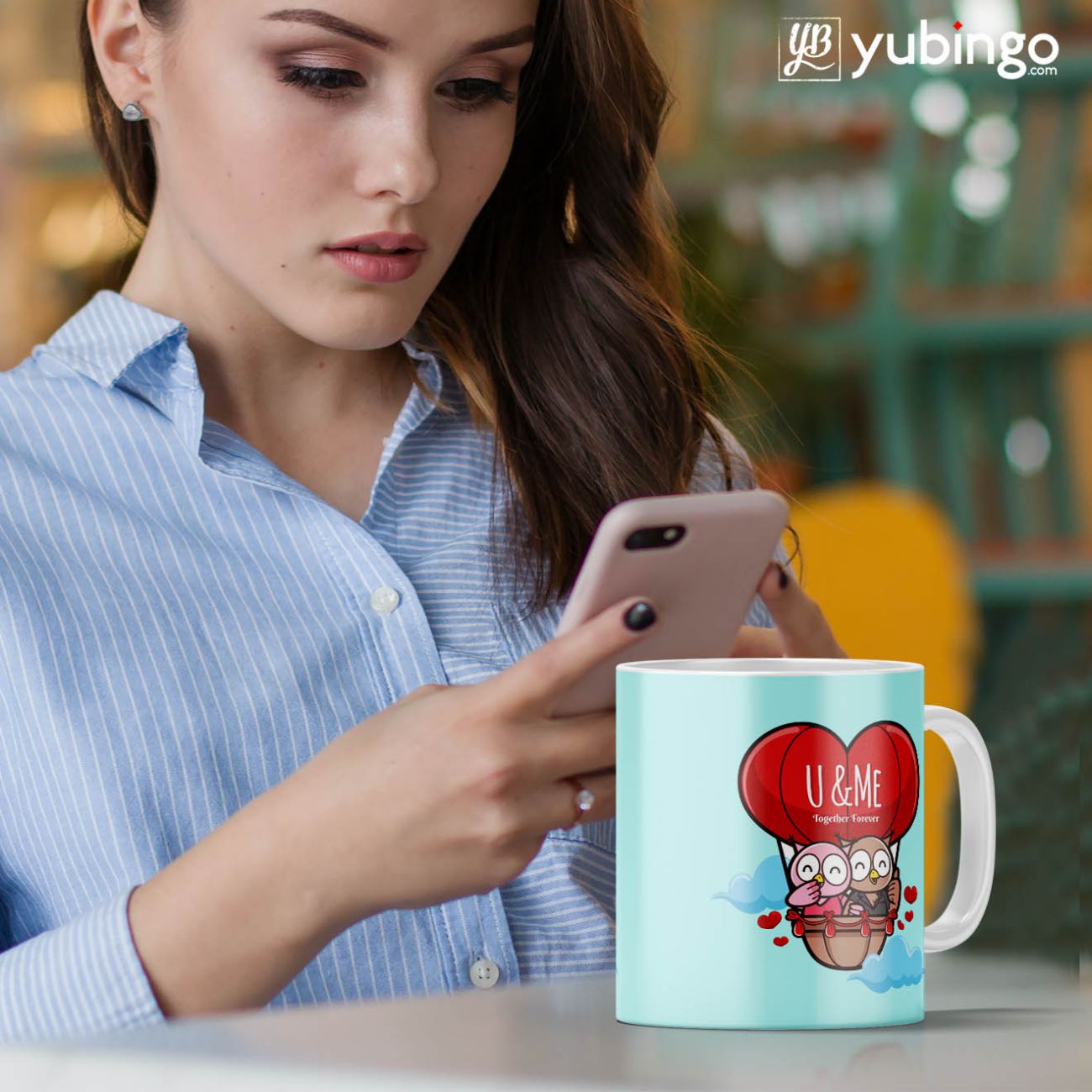 Together Forever Always Coffee Mug with Coaster and Keychain-Image2