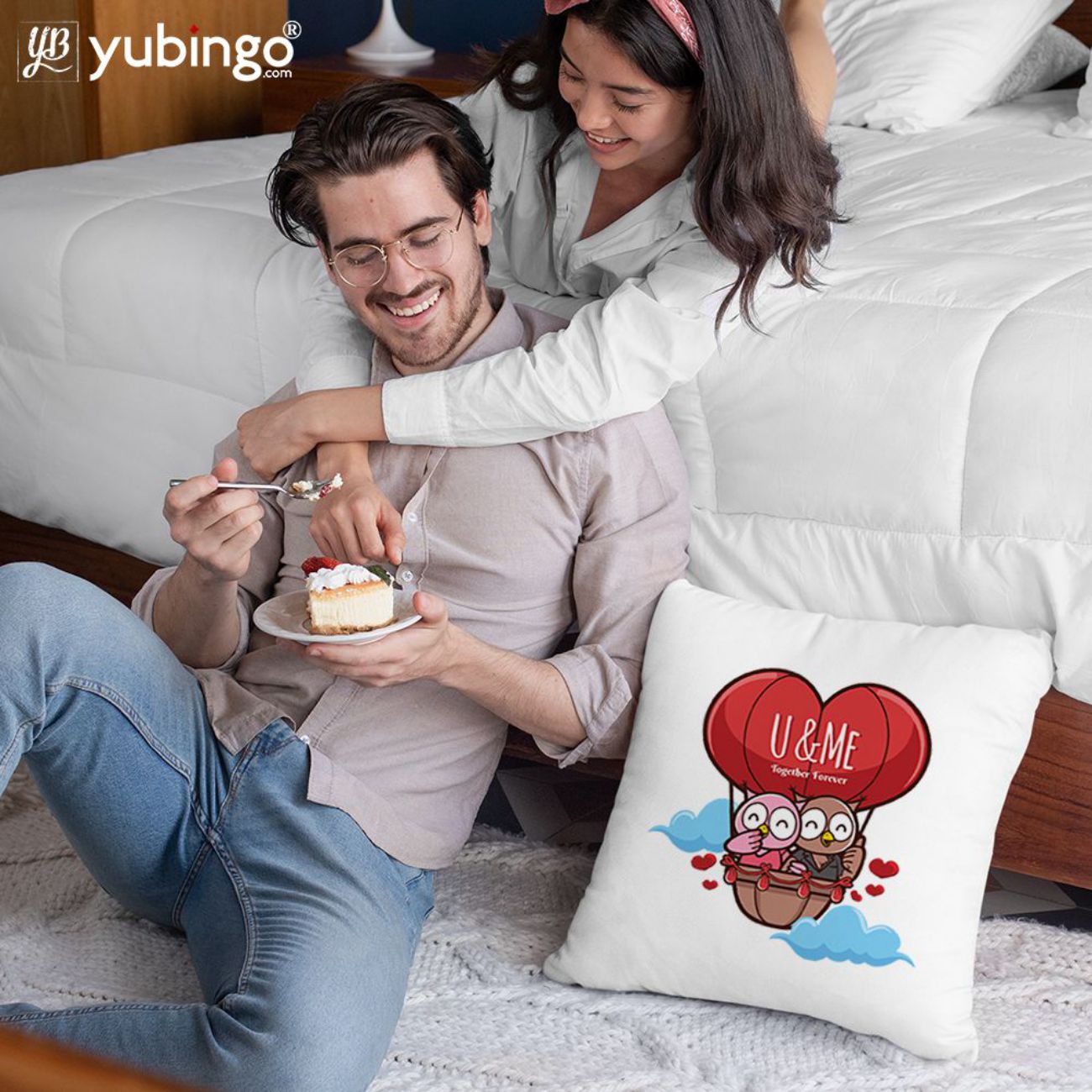 Together Forever Always Cushion, Coffee Mug with Coaster and Keychain