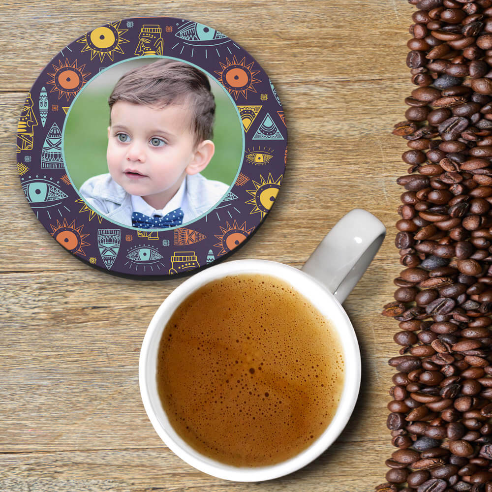 Traditional Pattern Photo Coasters