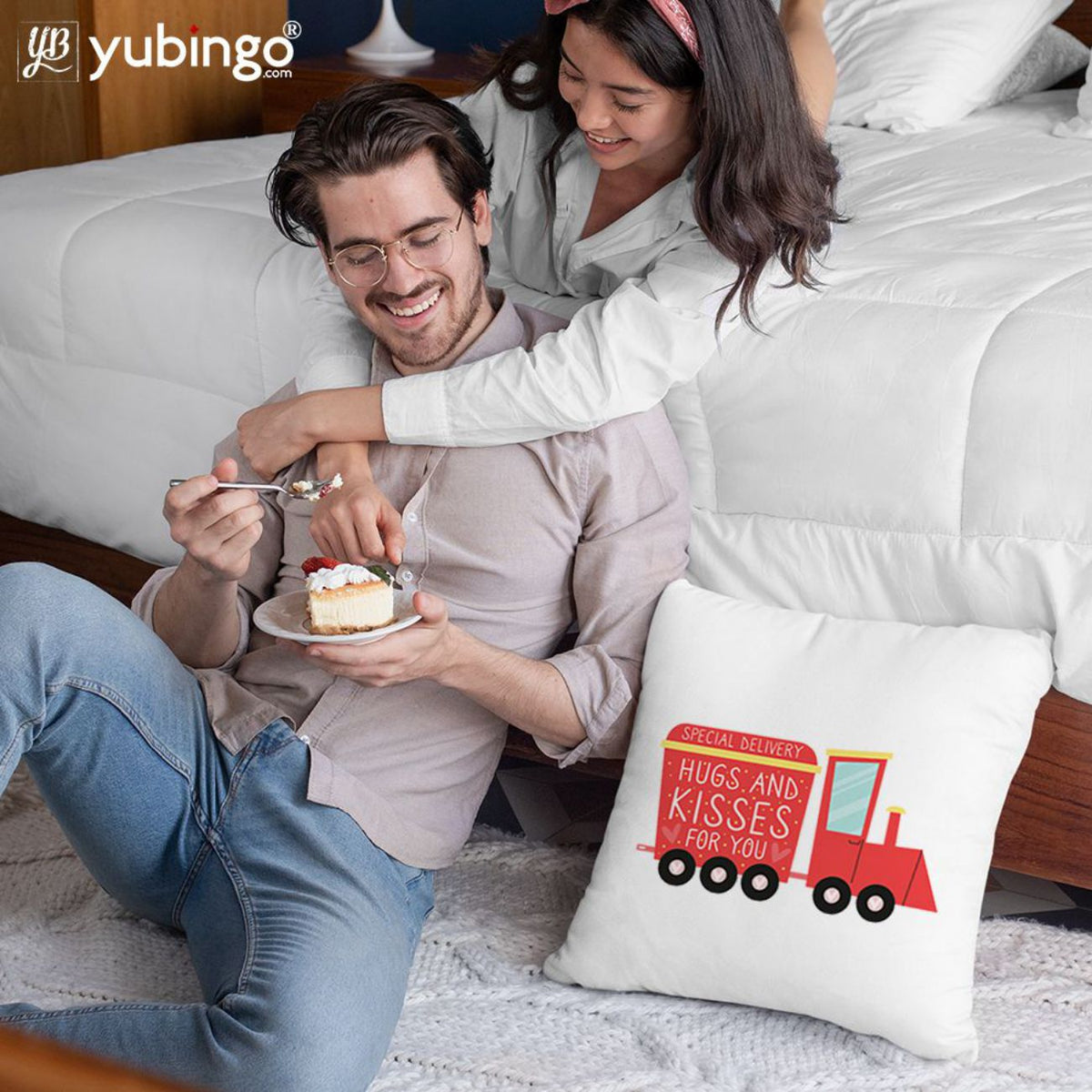 Two become one Cushion, Coffee Mug with Coaster and Keychain-Image2