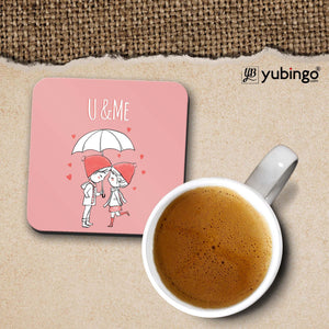 U and Me Cushion, Coffee Mug with Coaster and Keychain-Image3