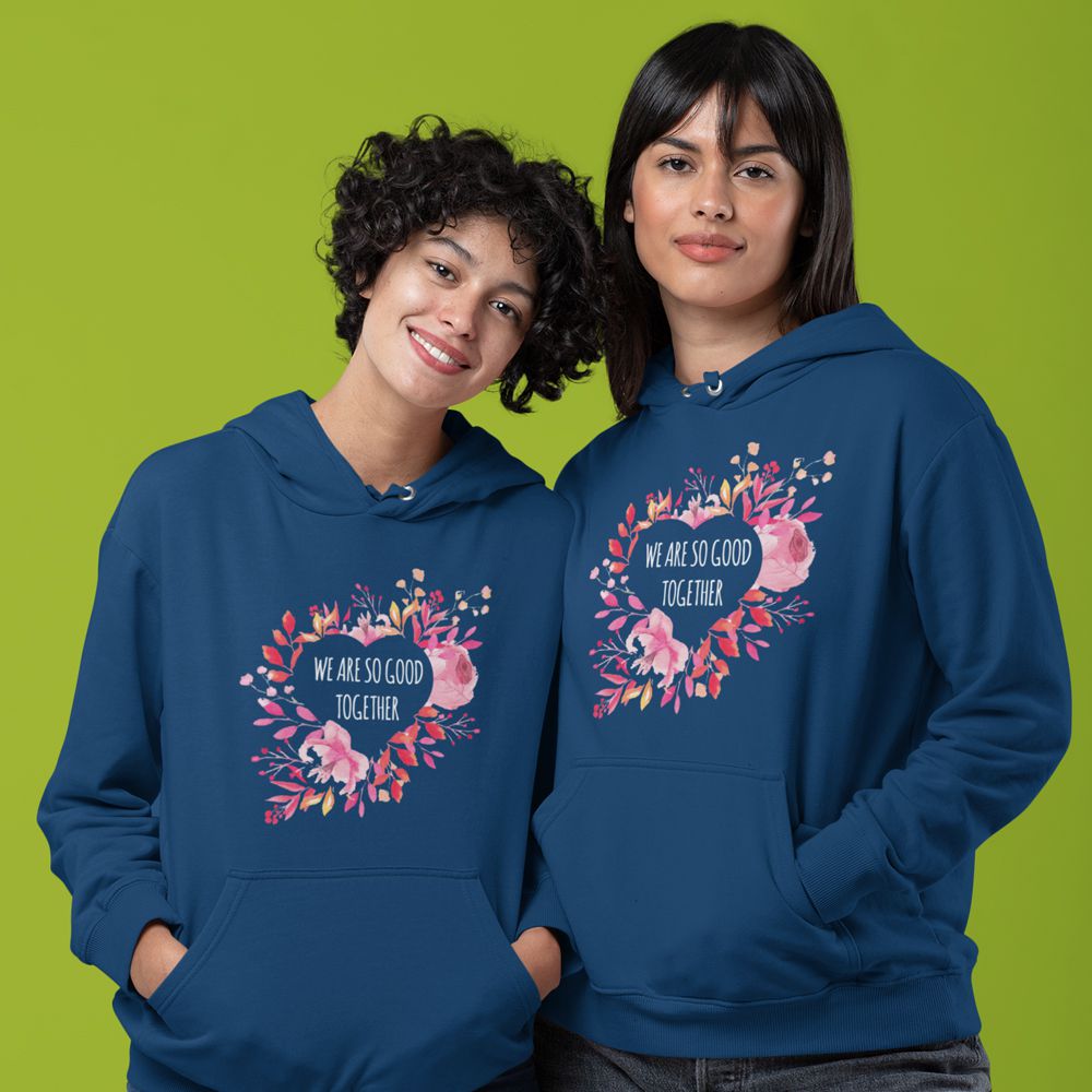 We Are So Good Together Hoodie-Navy