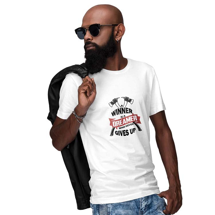 Winner is Dreamer Men T-Shirt-White