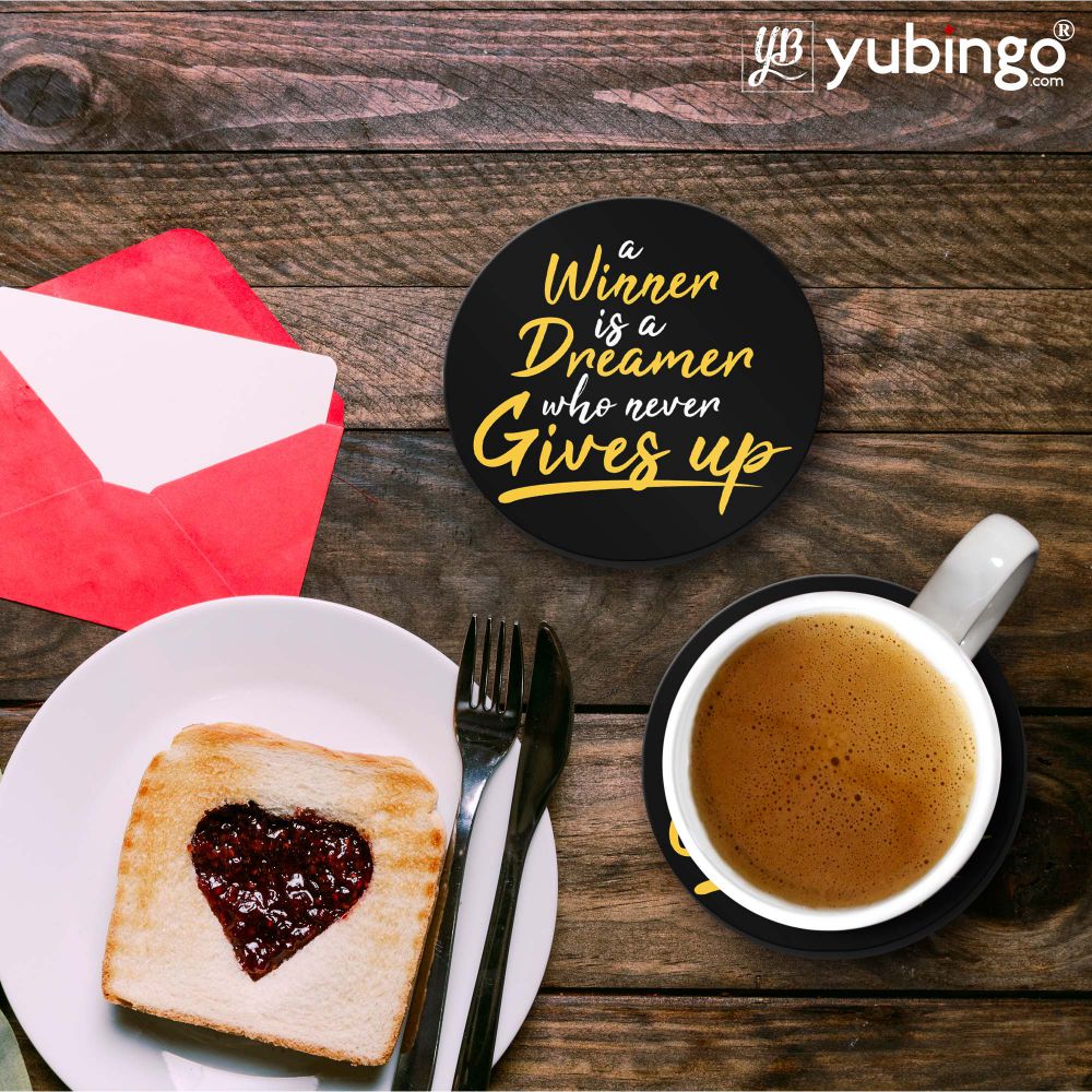 Winner Never Gives Up Coasters