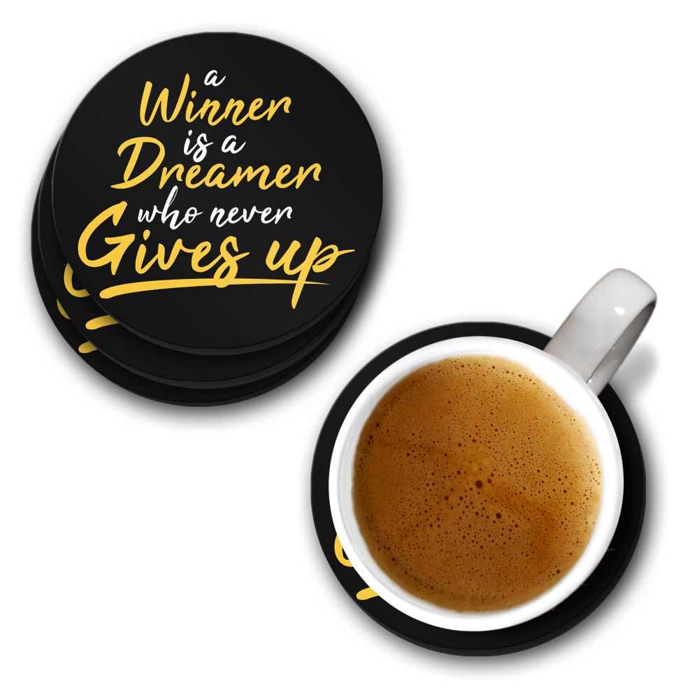 Winner Never Gives Up Coasters