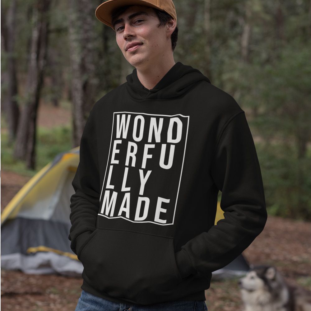 Wonderfully Made Hoodie-Black