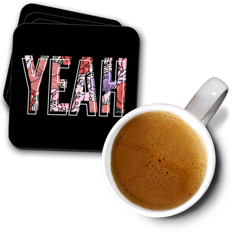 Yeah Pattern Coasters