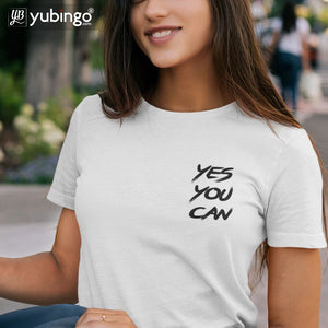 Yes You Can Absolutely T-Shirt-White