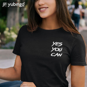 Yes You Can Absolutely T-Shirt-White