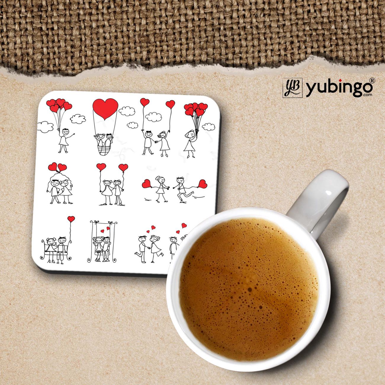 You are my sweetie Coffee Mug with Coaster and Keychain-Image3