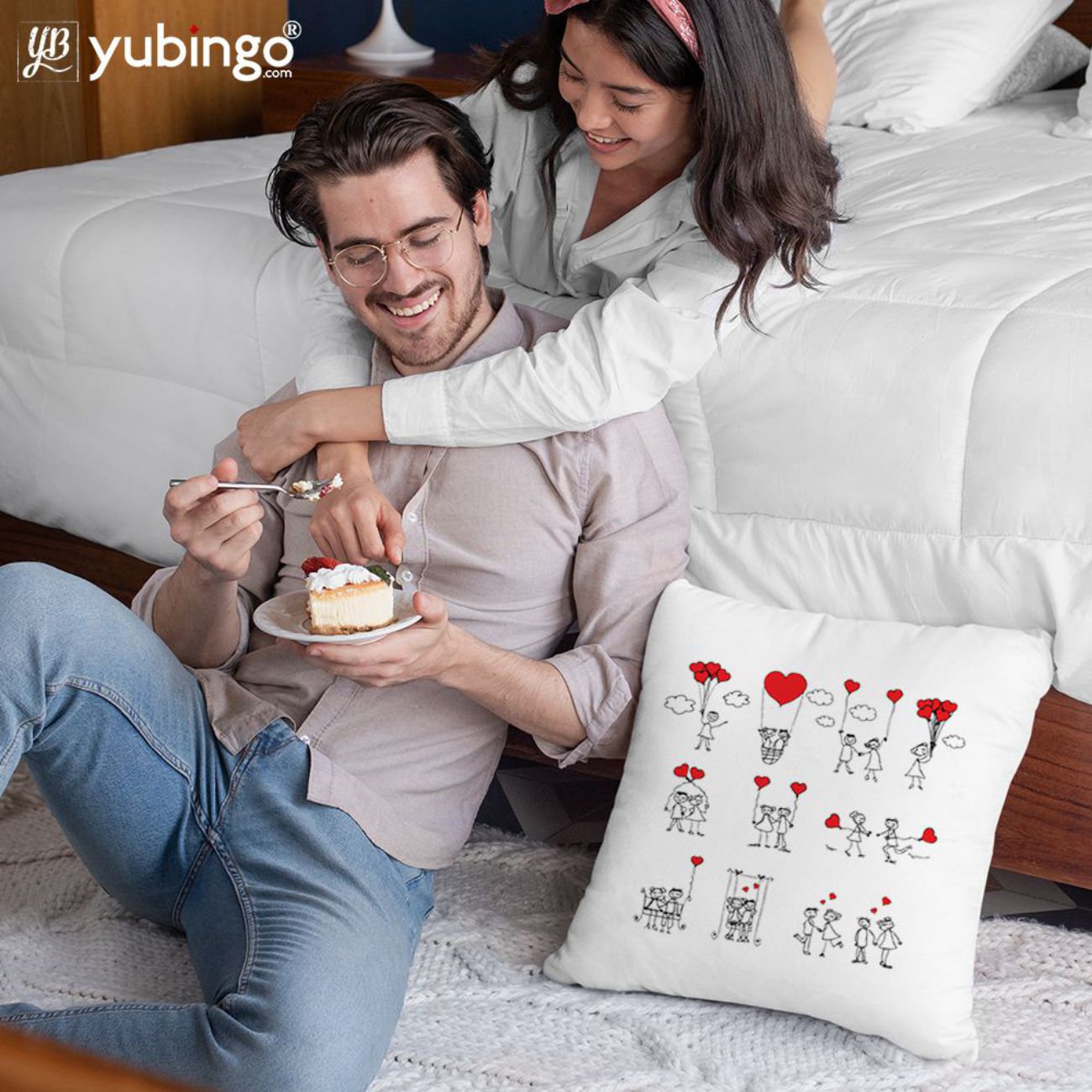 You are my sweetie Cushion, Coffee Mug with Coaster and Keychain