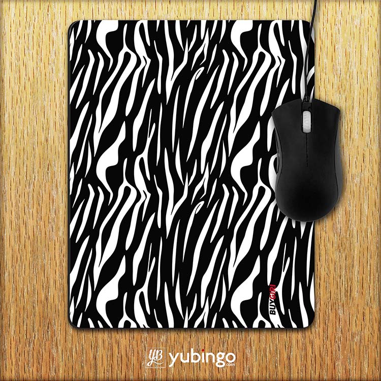 Zebra Stripes Mouse Pad