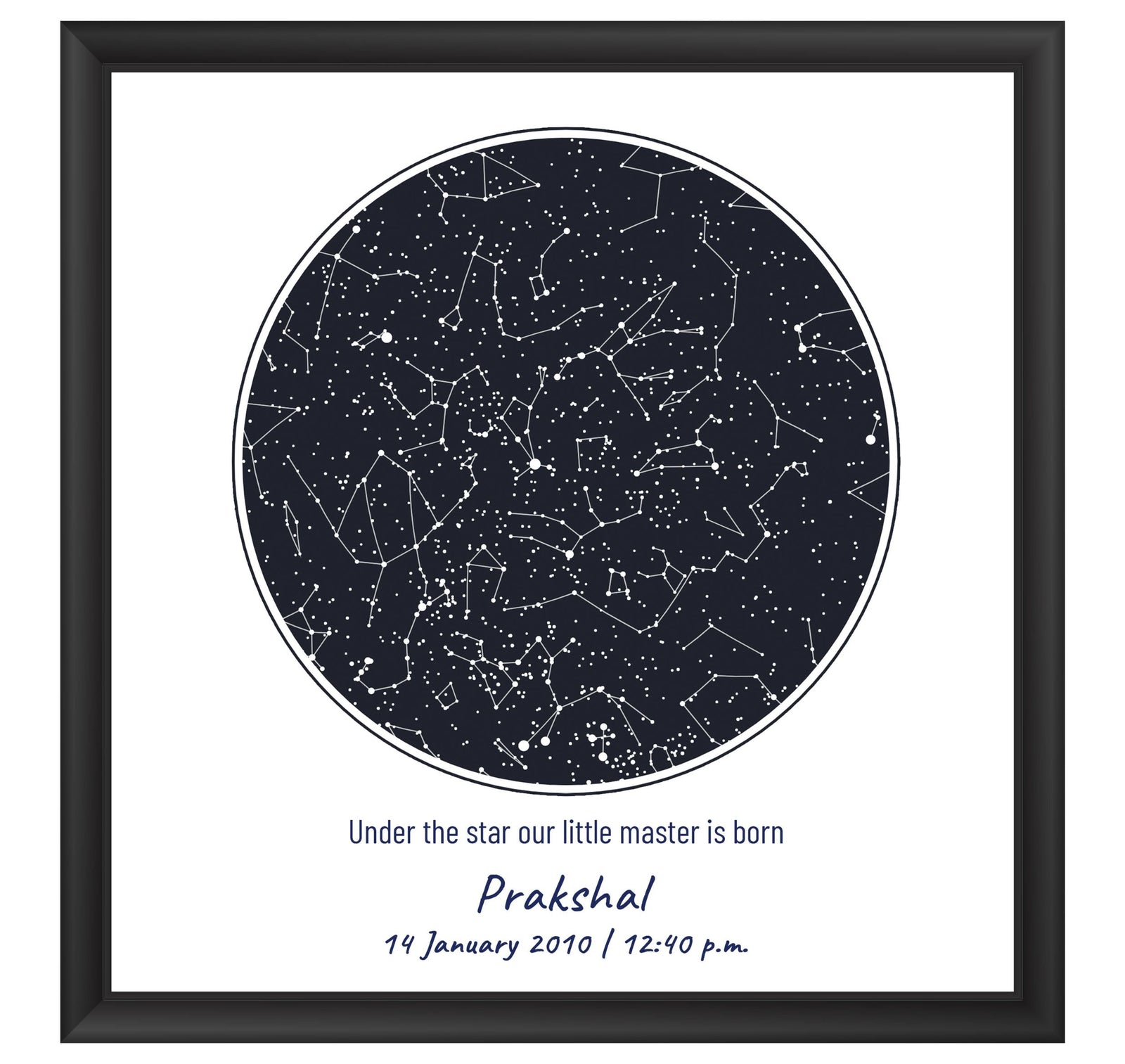 Birthday Sky Map Customised Frame-Image2