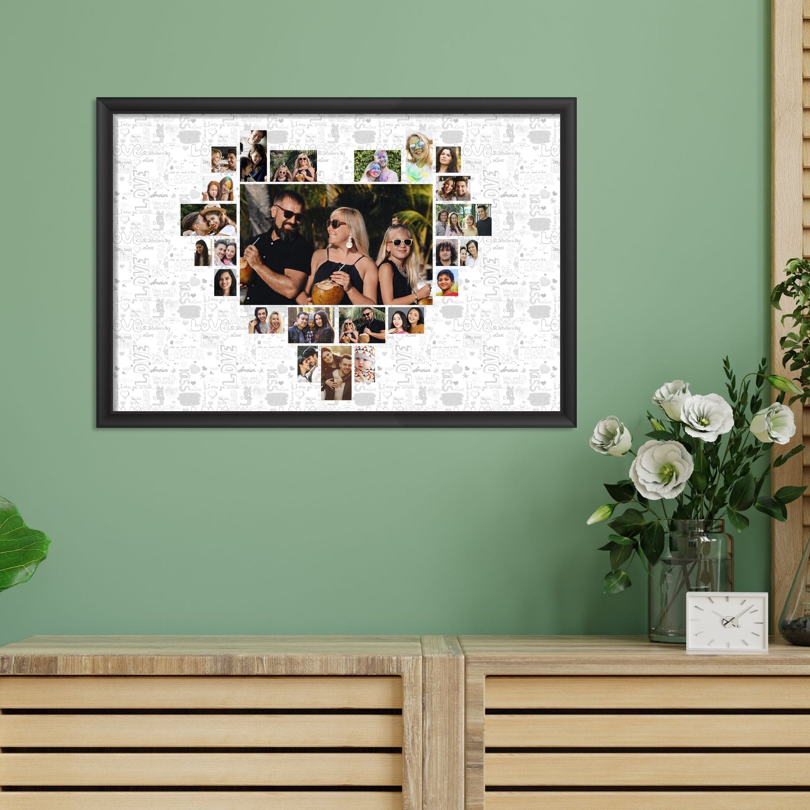 Heart Photo Collage Customised Frame