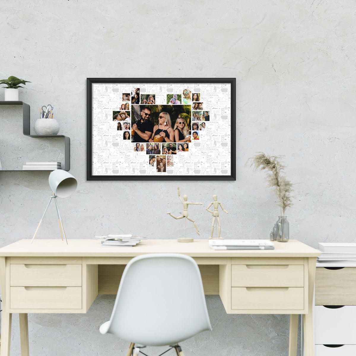 Heart Photo Collage Customised Frame-Image3