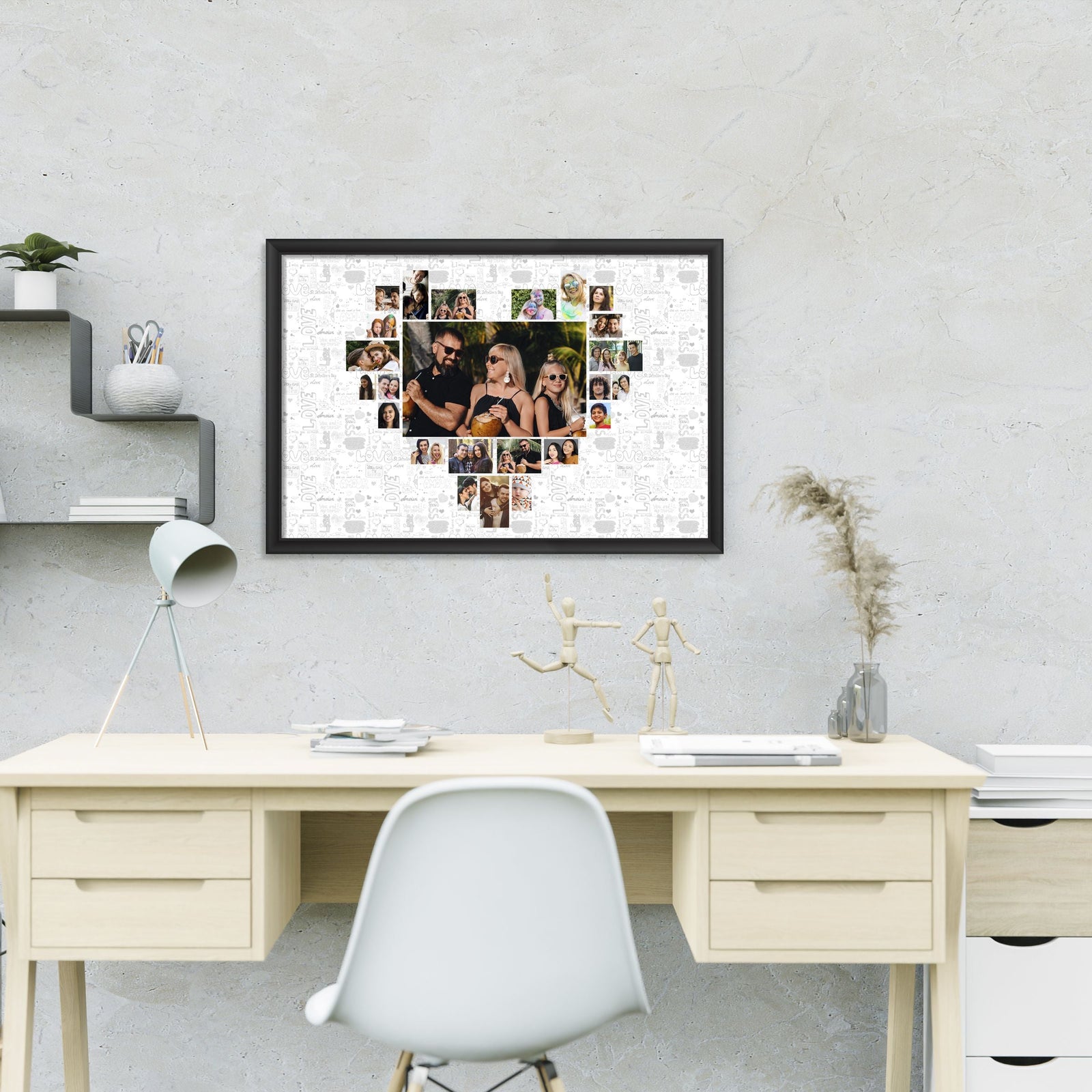 Heart Photo Collage Customised Frame-Image3