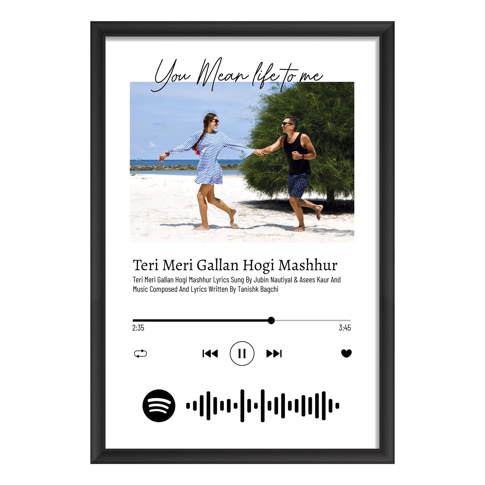 Spotify Scannable Song with Photo Customised Frame-Image2