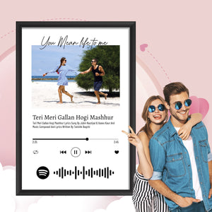 Spotify Scannable Song with Photo Customised Frame